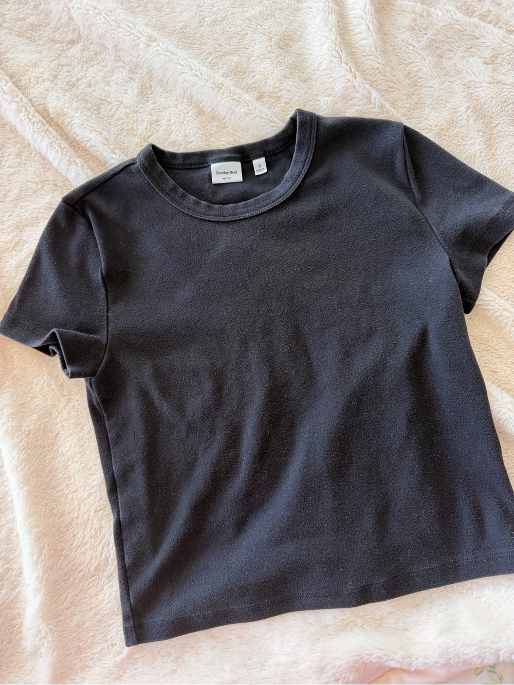 Sunday Best Black Short Sleeve Crewneck Tee